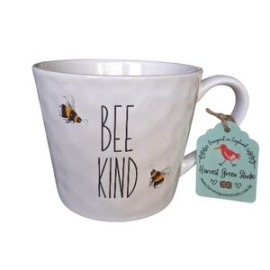 Harvest Green Studio Bee Kind White Mug